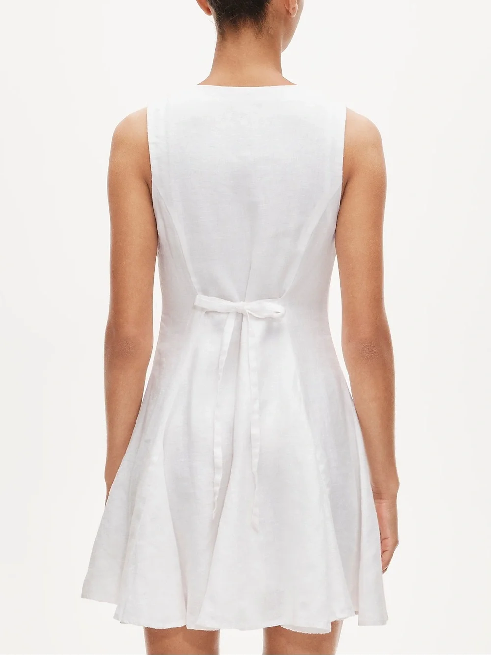 J. Crew Linen mini dress in White Size 6